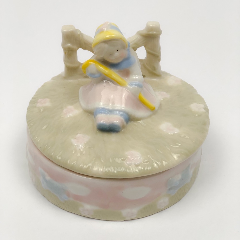 Little Bo Beep Ceramic Baby Keepsake